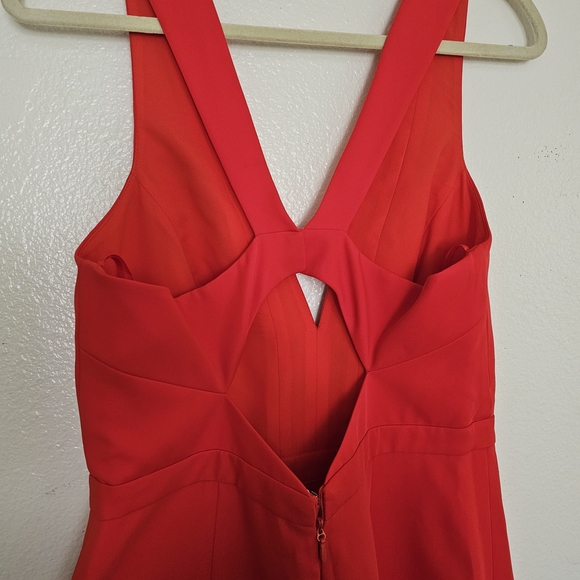 BCBGMaxAzria Vibrant Coral Maxi Dress - Picture 7 of 8